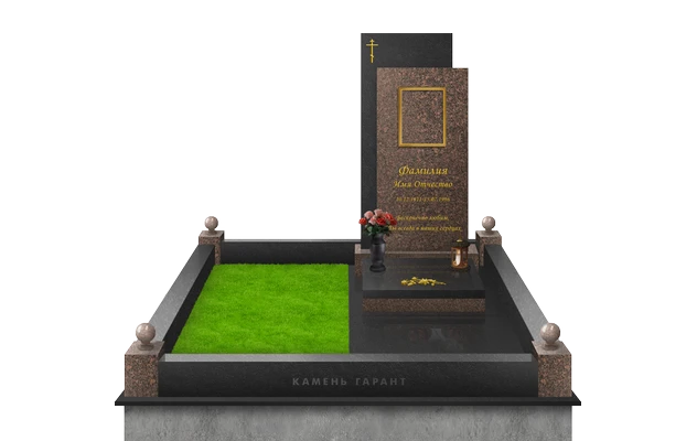 Полный комплекс с вазами и цветником